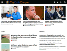 Tablet Screenshot of dailyclimate.org